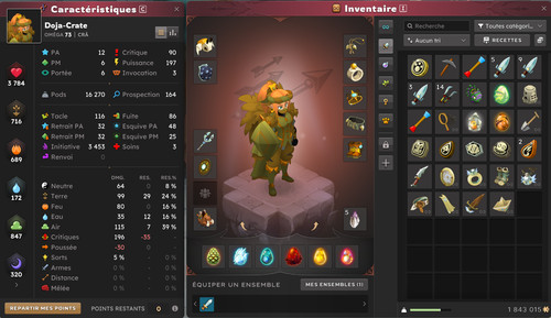 Dofus cra lvl - lvl, 200